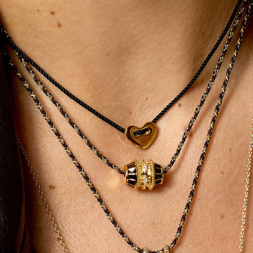 订购6周到｜MYA-BAY-CORAZON-黑色 心形 项链［比利时设计师］ 商品图1