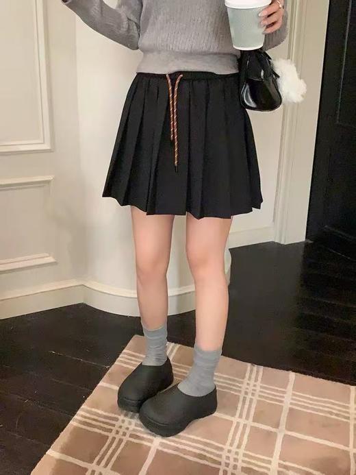 清仓特卖-学院风防走光不易皱百褶半裙短裙-喜出 商品图2