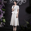 IWY/气质米白色西装套裙女主持演讲上镜职业套装正式场合工作服C2026+S2240 商品缩略图0