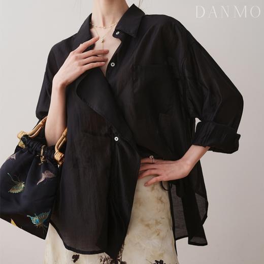 DANMO旦茉 莱赛尔凉感面膜衣 百搭舒适 慵懒风衬衫 5色可选 商品图5