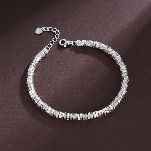 子佩集S925银【浅安时光】手链【SL443】纯银钱串圆环腰缠万贯碎银几两盘缠盘缠2504 商品图1