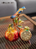 【彼达思】罗比罗丹 喜乐多福 小 摆件 喜鹊石榴珐琅彩轻奢 商品缩略图1