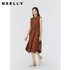 NEELLY纳俪商场同款夏季新款立领收腰无袖连衣裙女宽松纯棉长裙N25054Y04415 商品缩略图0