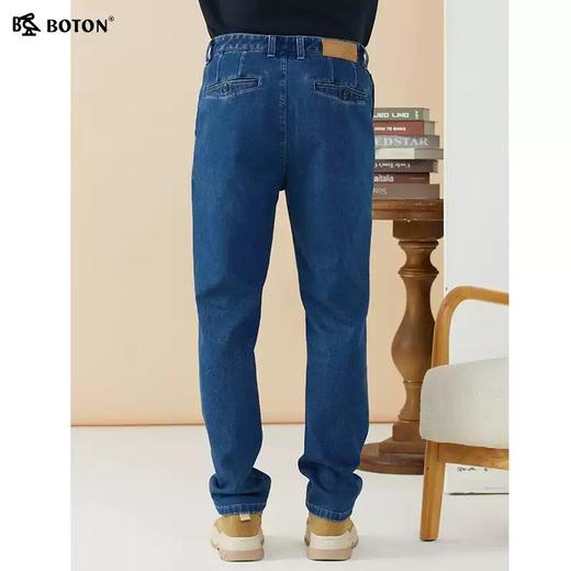 【防紫外线】波顿男士秋冬季中蓝色直筒牛仔长裤ME830322 商品图1