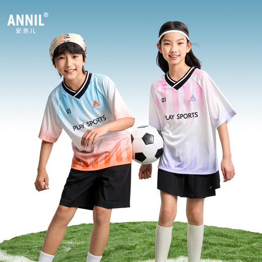 男女童短袖针织衫夏季新款安奈儿童装EM521123 商品图1