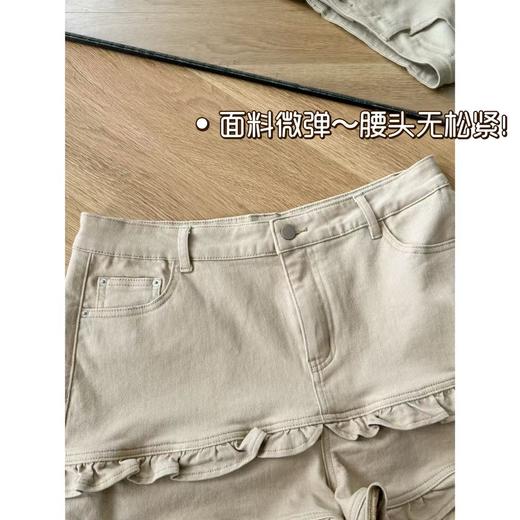 2025新品 佳佳同款【花边短裤】双层花边小众牛仔短裤显瘦洋气显瘦韩版时尚 商品图2
