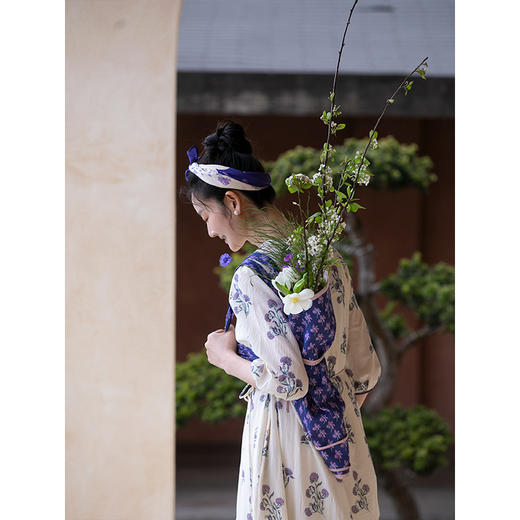 牧衣游原创 印花纯棉大容量包包百搭文艺 桃之【不支持会员折】 商品图3