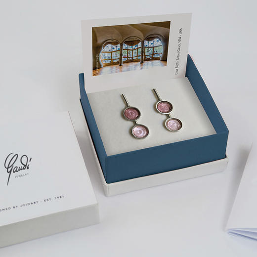 北京仓｜Joidart-GAUDI-双紫罗兰色 Murano玻璃 长耳环［西班牙设计师］ 商品图3