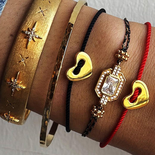 订购6周到｜MYA-BAY-CORAZON-黑色 心形 手链［比利时设计师］ 商品图1