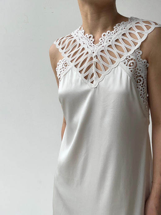 Viktoria Chan | AW23032 Amalia silk dress [ 真丝连衣裙 白 / 黑 ] 商品图13