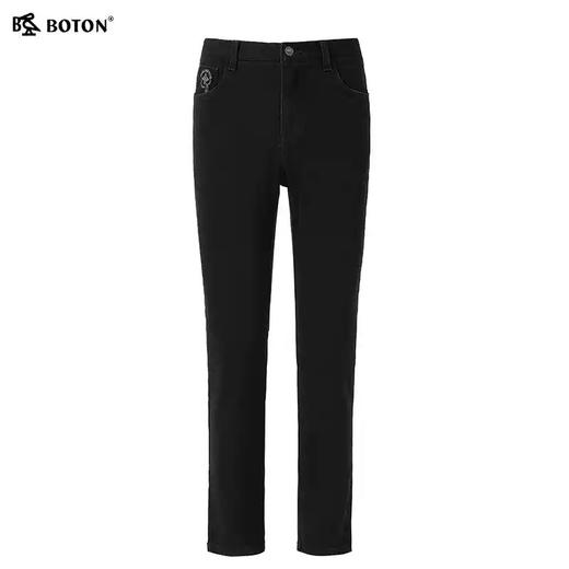 【恒温保暖】波顿男士秋冬季黑色直筒美式牛仔长裤ME823322 商品图5