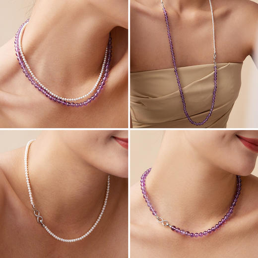 【代写贺卡 下单2件送手链或者项链一条】Manreya 2025母亲节情人节七夕节系列 珍珠 项链&耳饰套装 商品图11