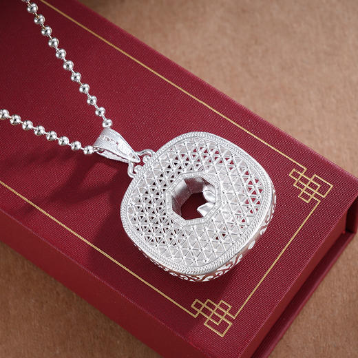 子佩集S990莲开福瑞吊坠【YXYLDZ052】纯银荷花莲花(不含链)2504 商品图2