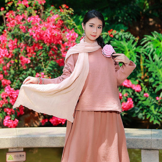 【杨丽萍花园同款新品】岚岫游云上衣半裙套装 | 大红色 粉色 | 少量现货 商品图8