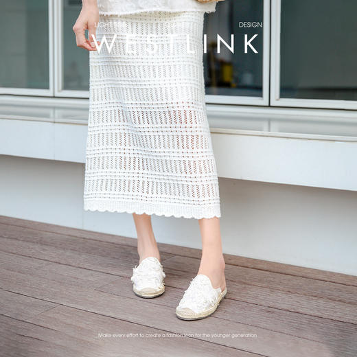 西遇渔夫鞋包头半拖鞋女新款夏季外穿仙女小香风一脚蹬凉拖鞋D1056732 商品图3