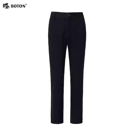 波顿男士秋冬季百搭直筒深蓝色加厚牛仔长裤ME827322 商品图5