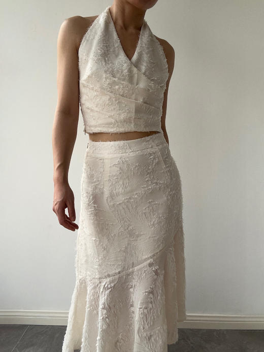 SIJIA｜蕾丝流苏挂脖上衣 [ 白SS2551 ] 商品图11