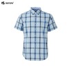 【凉爽舒适】波顿男士春夏季休闲百搭蓝白色格子短袖衬衫MS015223 商品缩略图5