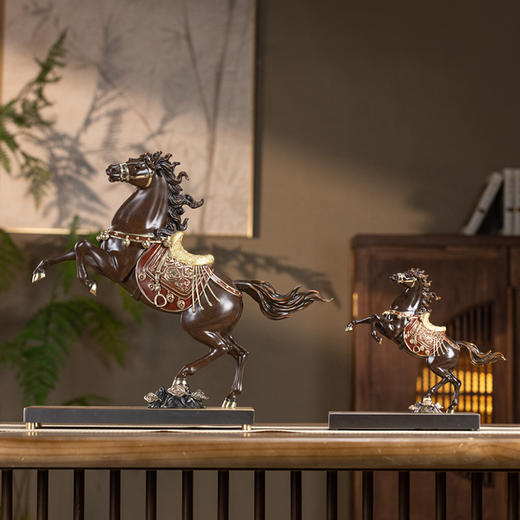 朱炳仁铜 神骏飞天 玄关装饰马摆件现代开业送礼礼品 商品图4