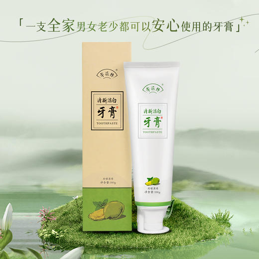 孝菇林牙膏 植物源清新洁白牙膏100g/支 【京东快递送货上门】 商品图2