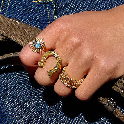 北京仓｜MYA-BAY-RODEO-金色 马蹄铁 戒指［比利时设计师］ 商品图2