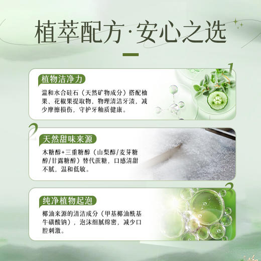 孝菇林牙膏 植物源清新洁白牙膏100g/支 【京东快递送货上门】 商品图1