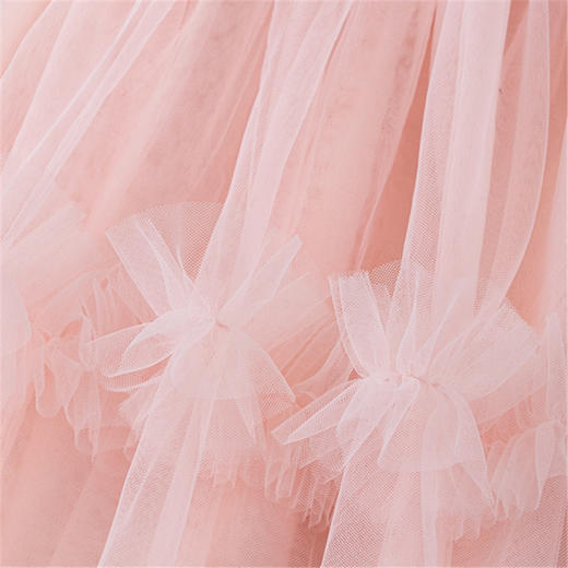 TUTU.KK裙女童中长款半身裙甜美蛋糕裙儿童樱花粉洋气公主裙90-130 商品图2