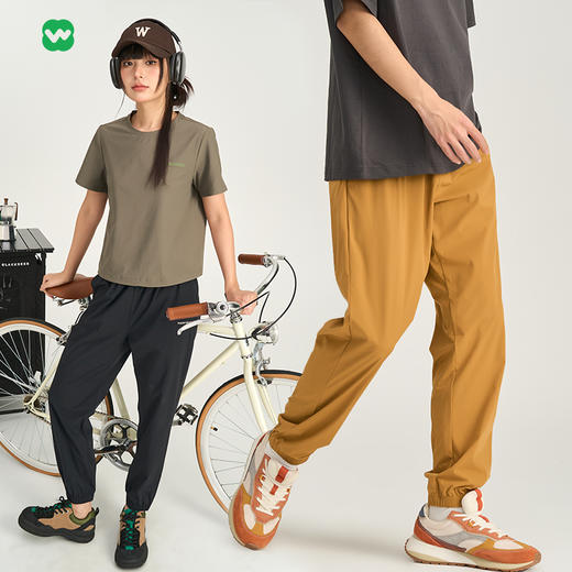 【下单随机赠送云朵袜1双】完型凉感速干长裤 高弹透气 柔软舒适 束脚版型 男女款 商品图0