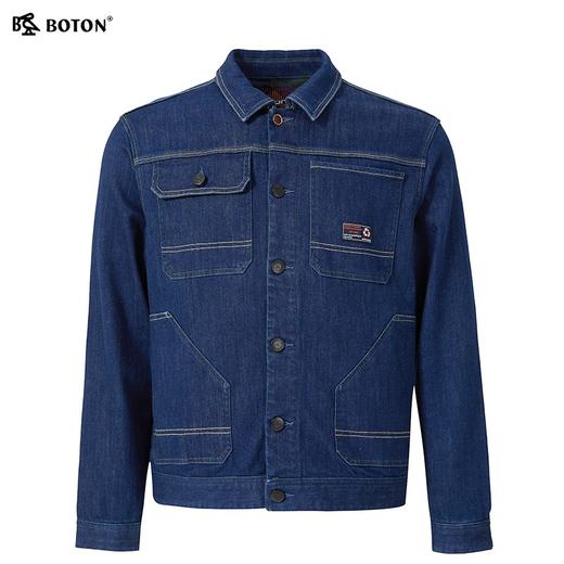 波顿男士春秋通勤百搭耐磨牛仔短款外套MJ922322 商品图5