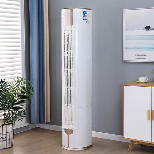 【圆柱空调罩】新款圆柱柜机空调挡风帘防直吹圆柱形立式儿童防尘罩圆柜机罩。ry 商品图0