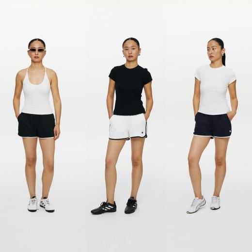 oneup撞色边网眼运动短裤 商品图4