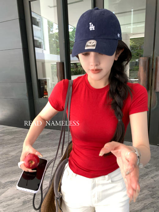 Read Nameless /超弹樱桃红短袖T 2025/4/26 商品图2
