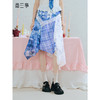 两三事 花田错 2025夏季新款复古格子印花蕾丝拼接不规则半身裙 商品缩略图0