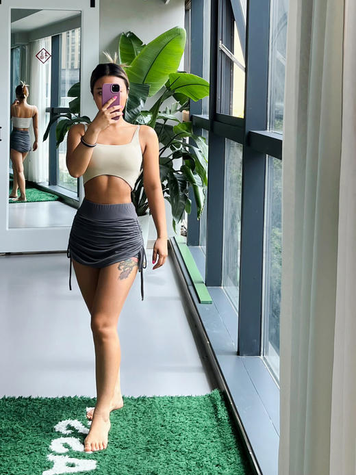 官网330！台湾mum*同款细肩带柔弹透气运动文胸吊带二合一女收副乳抹胸美背打底内衣 商品图5