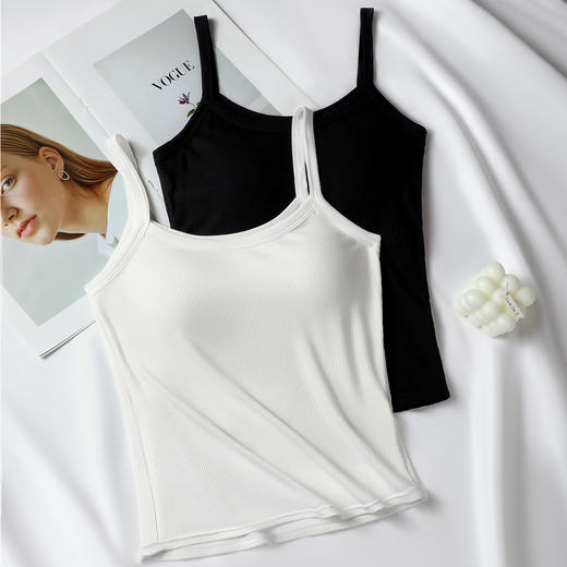 C2-【100-140适穿】带胸垫修身百搭夏季背心显瘦吊带上衣   棉意漫夏/云舒棉语/  海慈清宴 商品图8