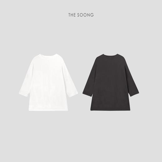 THESOONG"太舒服太舒服"极简质感软糯大版圆领上衣HWTX6682 商品图10