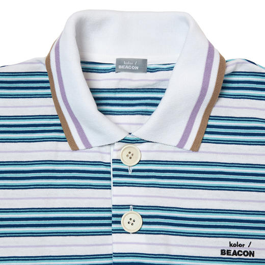 kolor BEACON Polo 不规则剪裁短袖POLO衫 商品图1