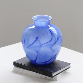 中古风创意海王星花瓶云雾纹理星球系列鲜花高级感客厅民宿装饰品