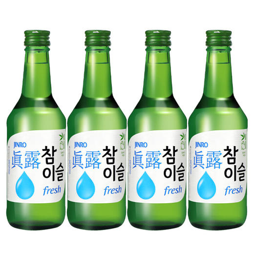 【感恩父亲节4瓶装】新真露竹炭酒360ml*4瓶/011321*4 冰一下口感更丰富 商品图0