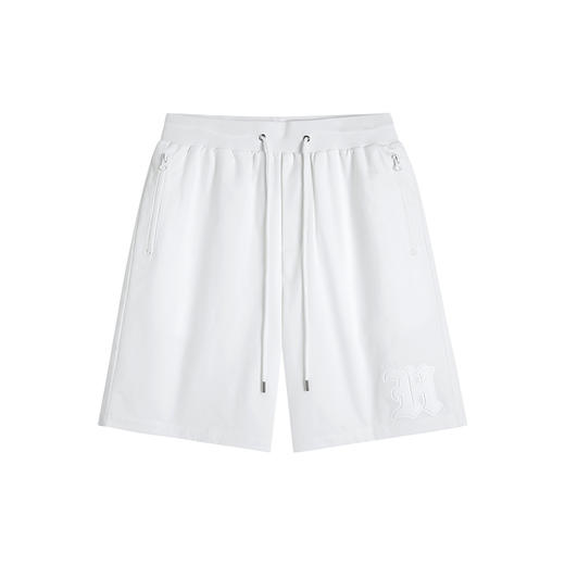 HIM漢崇 舒适松紧腰五分短裤简约字母烫压宽松休闲裤 2026夏季 商品图4