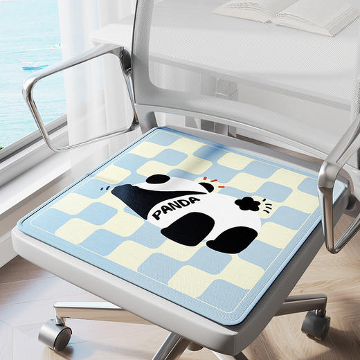 冰丝坐垫夏季办公室久坐椅子垫夏天冰凉座垫卡通冰垫透气垫凉席垫 商品图8