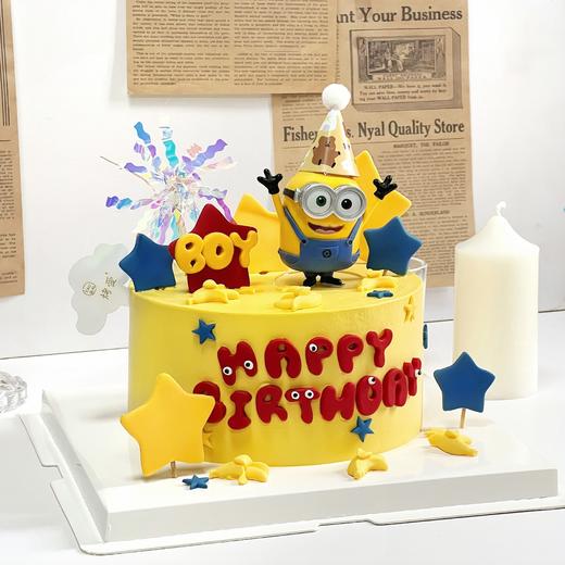 烤爱·小黄人鲍勃bob·派对系列·儿童蛋糕·可爱蛋糕·聚会生日蛋糕节日【仅限深圳同城配送】 商品图0