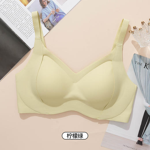 I’d爱帝软支撑一体杯文胸提拉聚拢光面无痕内衣 商品图7