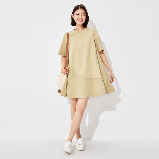 【裙装】A字休闲拼接连衣裙 1P2225314 商品图1