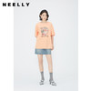 NEELLY纳俪商场同款夏新款美式复古高腰牛仔半身裙女时尚工装短裙N25054E04625 商品缩略图0