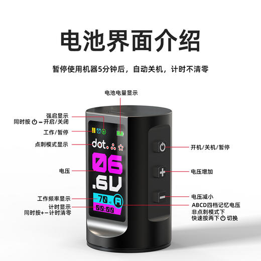 L6可调行程纹身机无线纹身笔割线刺青打雾马达一体机惊蛰器材 商品图2
