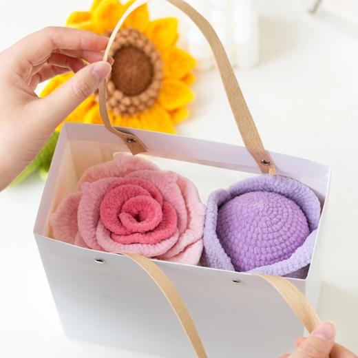 苏苏姐家花朵抱枕手工DIY编织钩针毛线团自制抱枕材料包预 商品图4