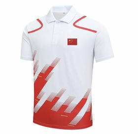 中国队运动服套装夏季短袖T恤男女团体训练服队服polo