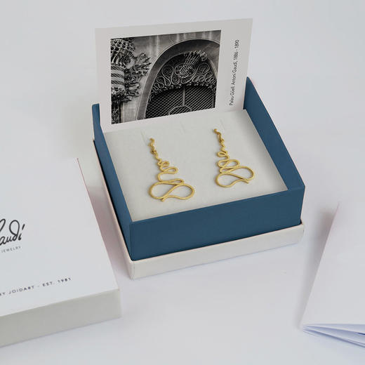 北京仓｜Joidart-PALAU-金色 波浪 长耳环［西班牙设计师］ 商品图3