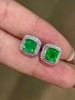 3.2ct糖塔祖母绿耳钉 商品缩略图0